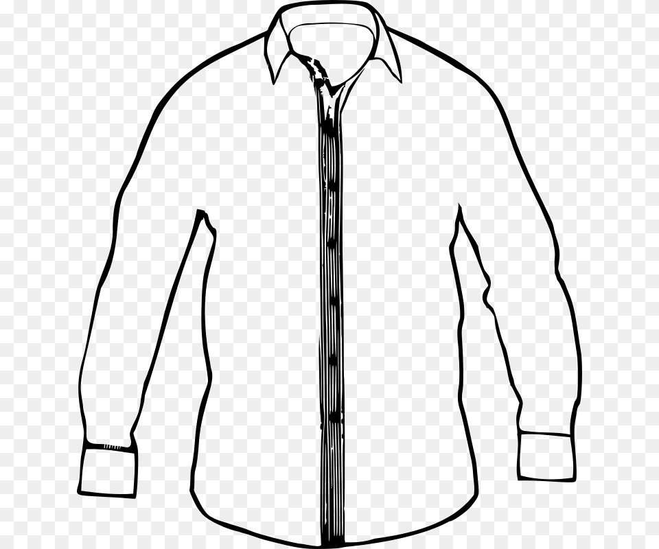 Clip Art Shirt, Gray Png