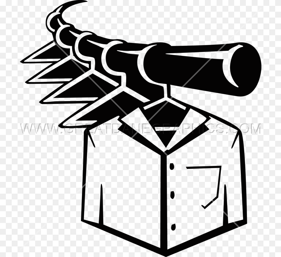 Clip Art Shirt Production Ready Artwork Clip Art Dry Cleaning, Cannon, Weapon, Telescope, Bow Free Png Download