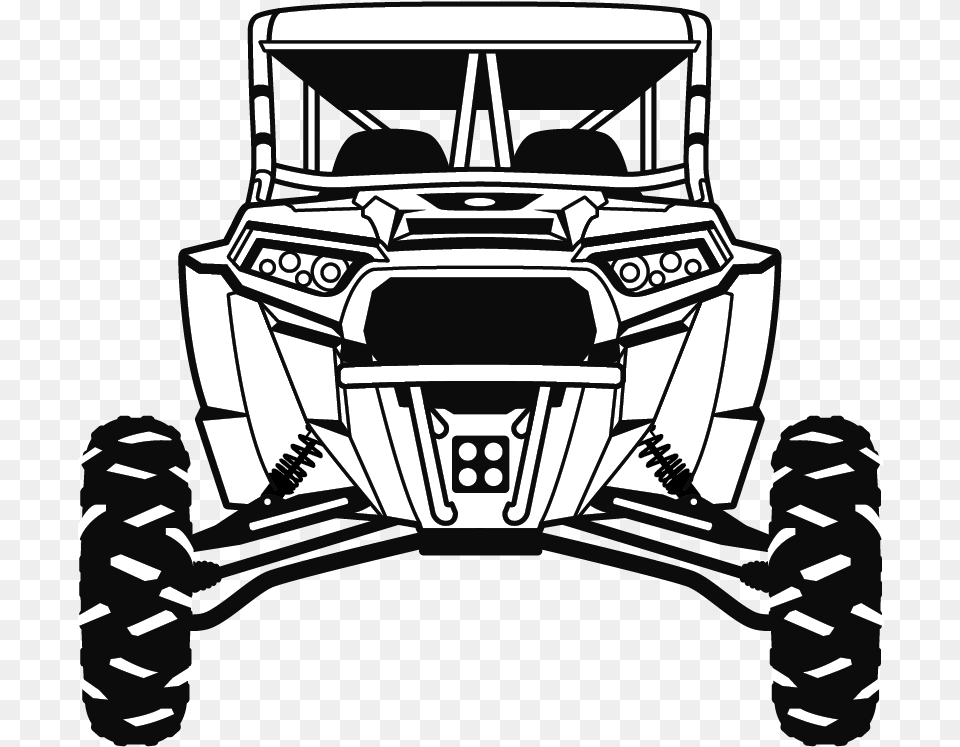 Clip Art Side By Side Polaris Rzr Polaris Industries Side By Side Clipart, Transportation, Vehicle, Bulldozer, Machine Free Png