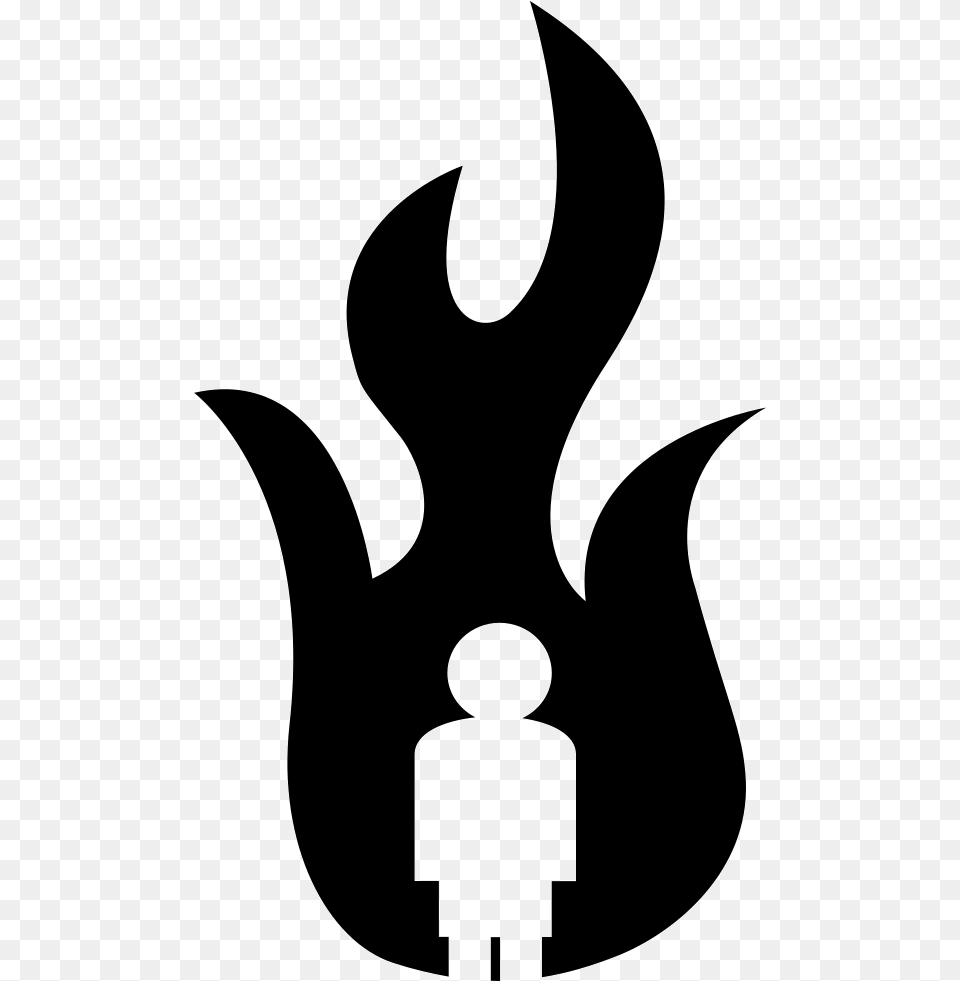 Clip Art Silhouette Character Fiction Man On Fire Icon, Stencil, Animal, Fish, Sea Life Png