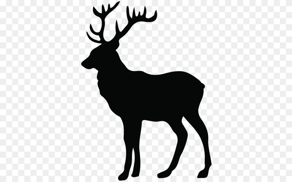 Clip Art Silhouette Clip, Animal, Deer, Elk, Mammal Free Png