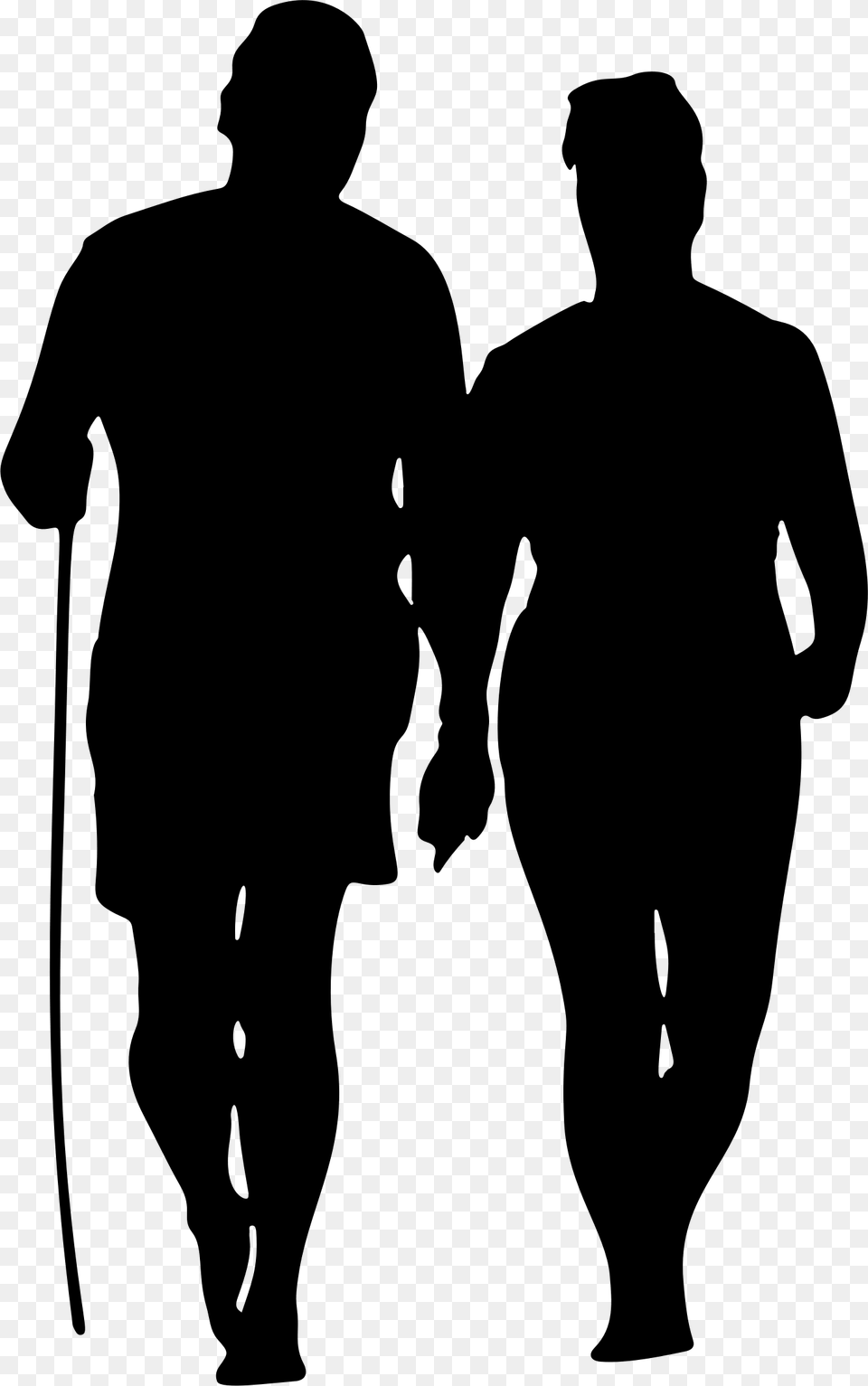 Clip Art Silhouette Coury Buehler Physical Couple Hold Hand Silhouette, Adult, Male, Man, Person Png Image