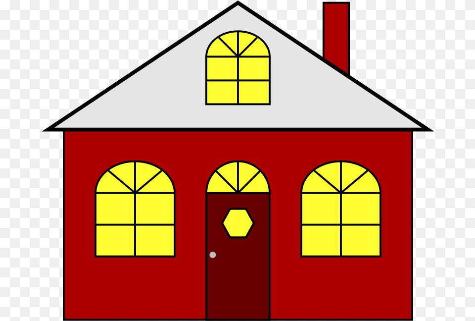 Clip Art Silhouette House Vector House With Lights On Clipart, Arch, Architecture, Pump, Machine Free Transparent Png