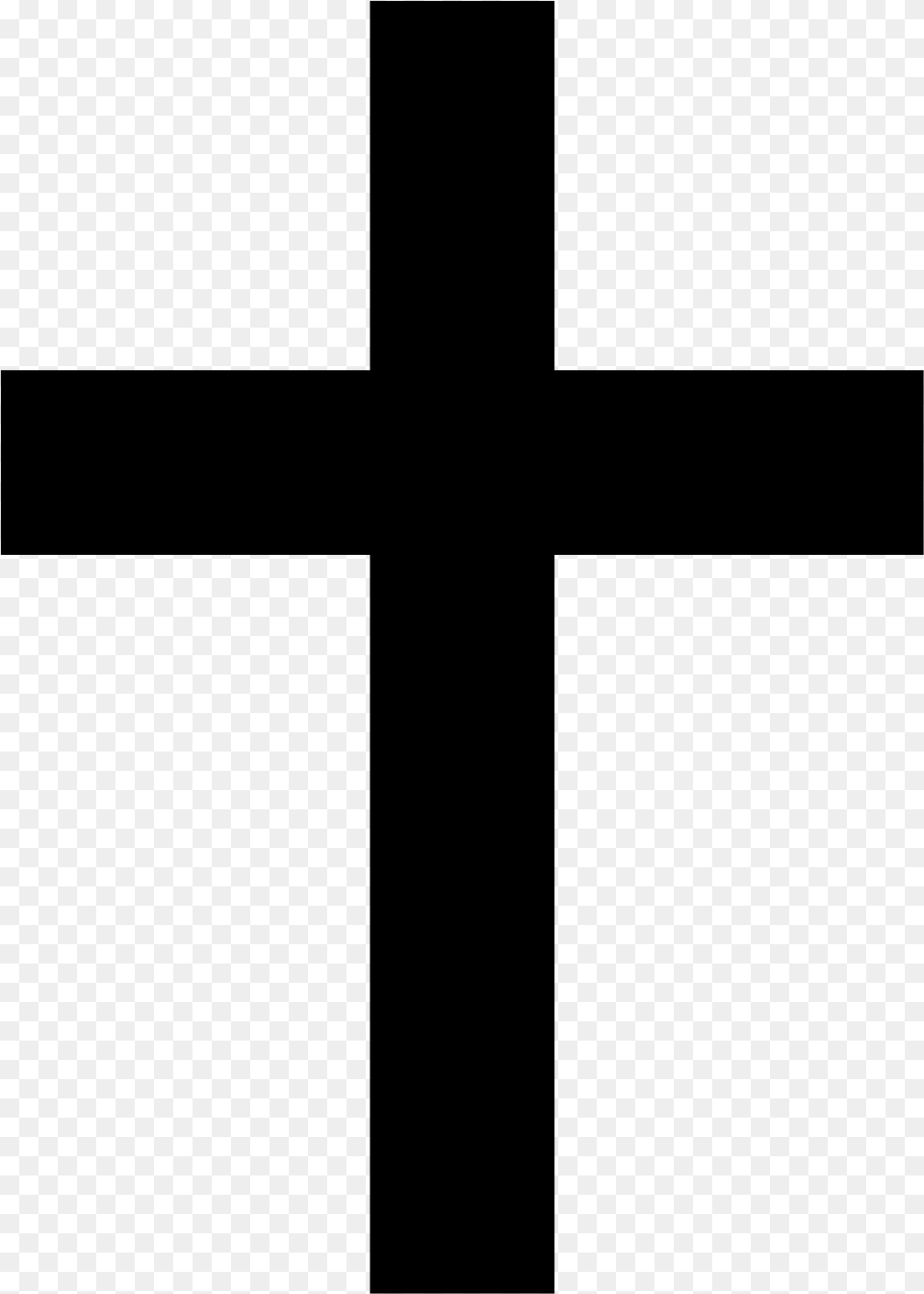 Clip Art Simple Christian Cross Transparent Christian Cross, Gray Png