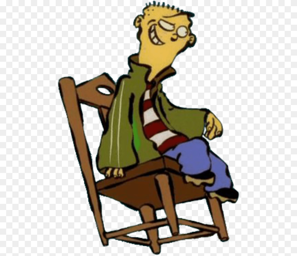 Clip Art Sitting Human Behavior Clip Art Male Cartoon Ed Edd N Eddy Sitting, Furniture, Person, Face, Head Png Image