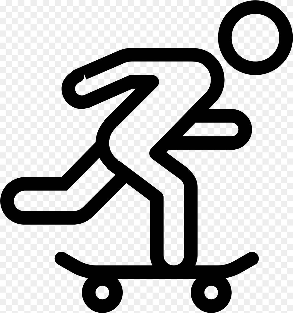 Clip Art Skate Drawing Skate, Gray Png