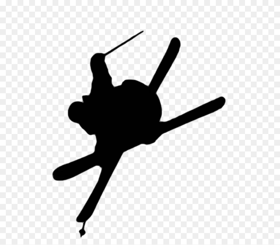 Clip Art Skiing, Silhouette Free Png Download