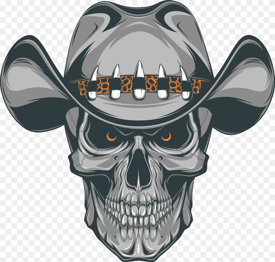 Clip Art Skull Tattoos With Hats, Clothing, Hat, Person, Face Free Png
