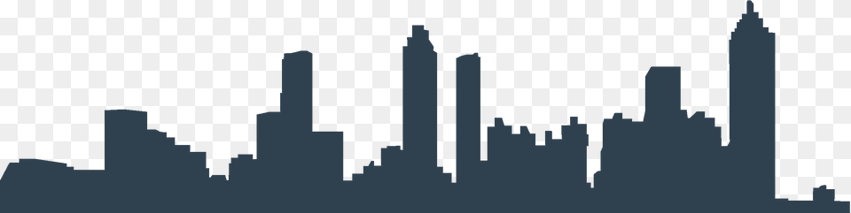 Clip Art Skyline Silhouette Drawing Transprent Atlanta City Skyline, Urban, Metropolis, Architecture, High Rise Free Png Download