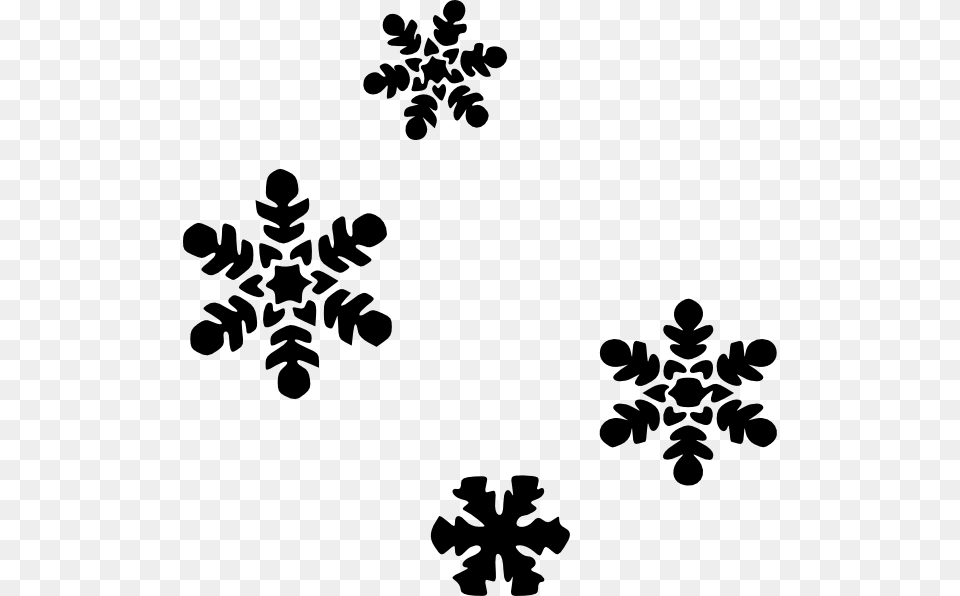 Clip Art Snow, Silhouette, Stencil, Pattern, Leaf Free Png Download