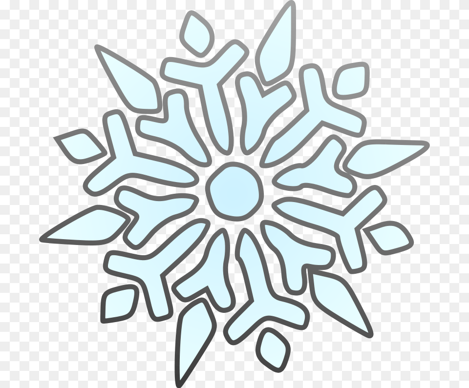 Clip Art Snowflake, Nature, Outdoors, Snow Free Png Download