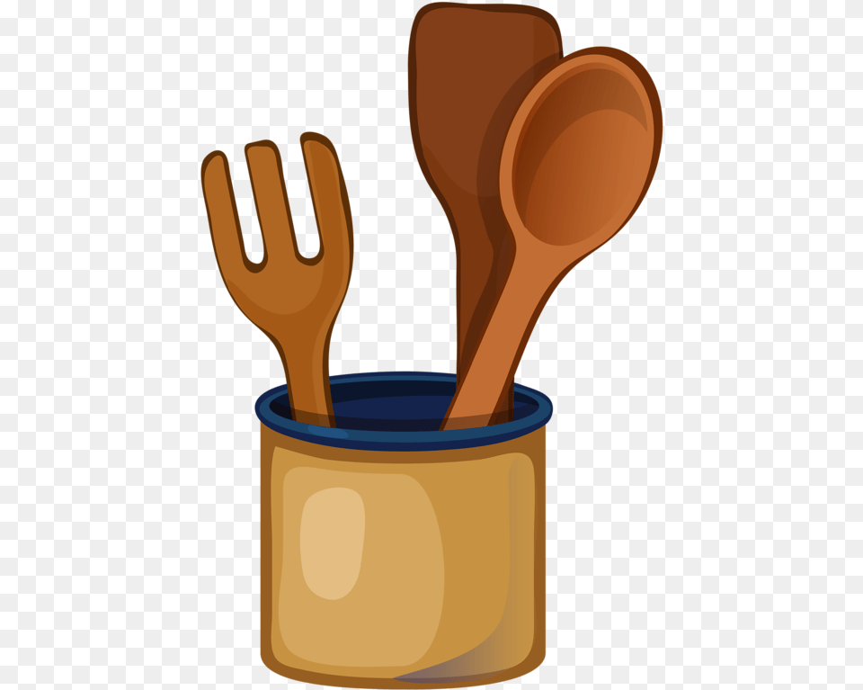 Clip Art Spoon Wooden, Cutlery, Fork, Smoke Pipe, Kitchen Utensil Free Png Download