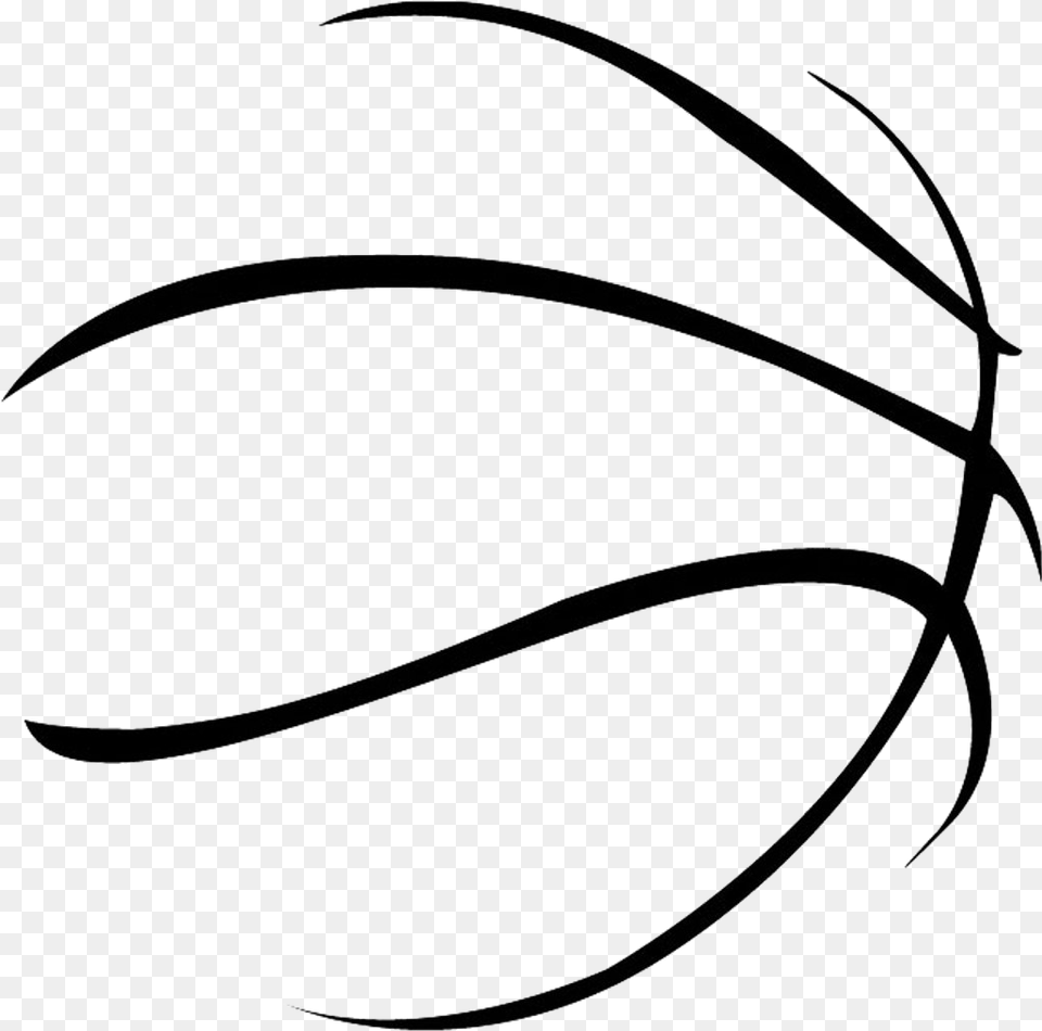 Clip Art Sport Clip Transprent Outline Basketball Clipart, Bow, Weapon, Clothing, Hat Png