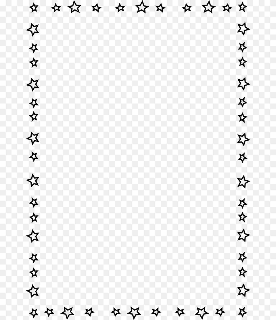 Clip Art Star Border Clipart First Grade Data Tracking, Gray Png Image