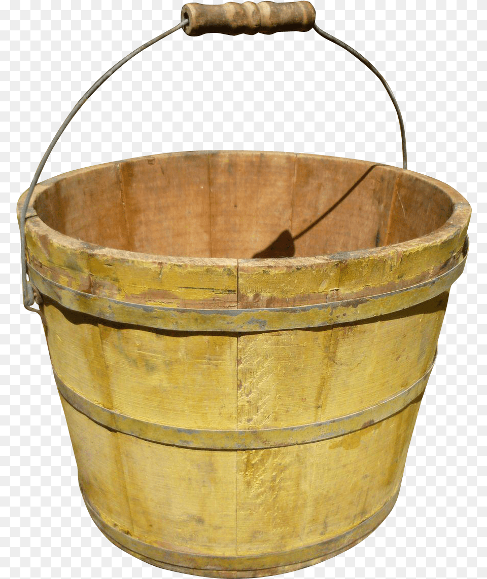 Clip Art Staved Wood In Old Wooden Bucket Free Png Download