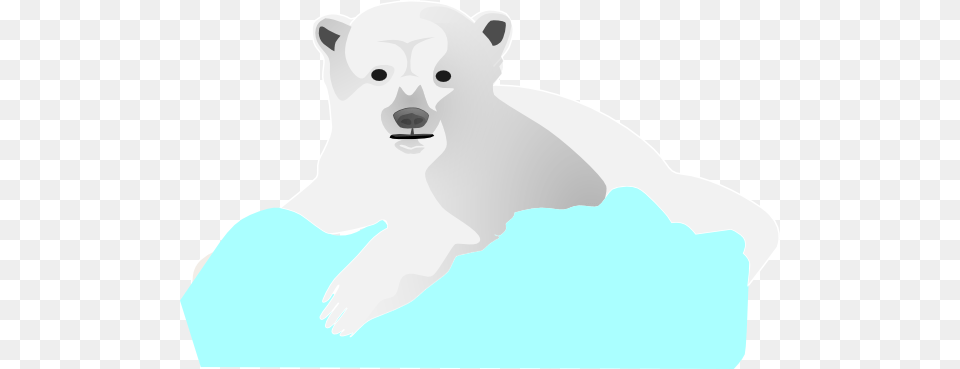 Clip Art Stock Blue Floe Clip Art At Clker Polar Bear Clip Art, Animal, Mammal, Wildlife, Polar Bear Free Png