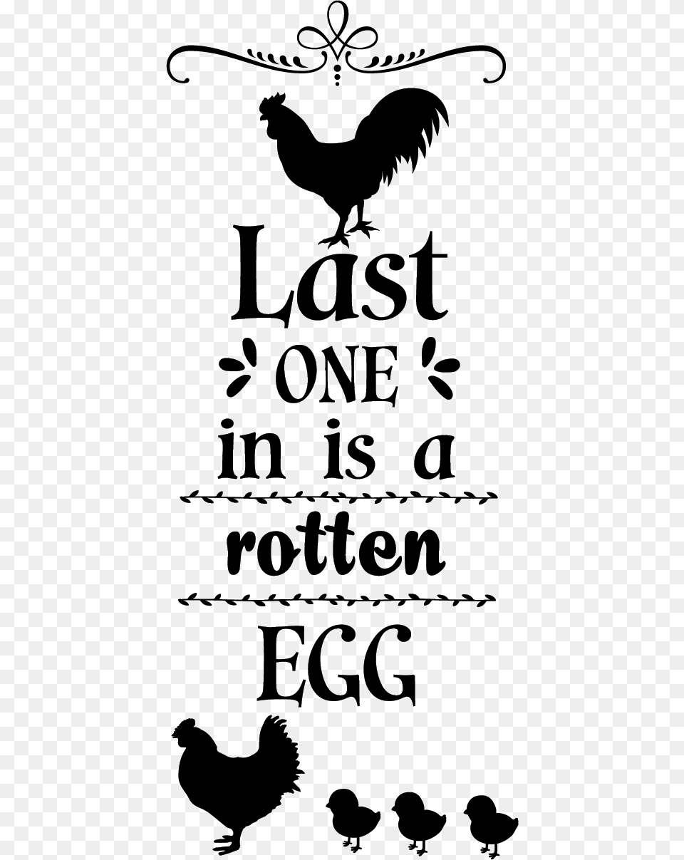 Clip Art Stock Last One Is A Rotten Egg By Silhouette, Animal, Stencil, Poultry, Fowl Png Image