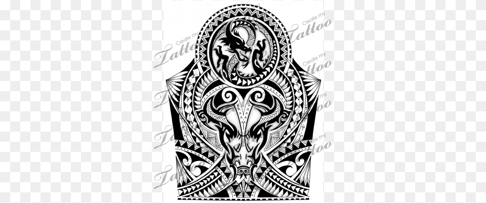 Clip Art Stock Polynesian Maori Shoulder Half Tattoo, Doodle, Drawing, Pattern, Emblem Free Png Download