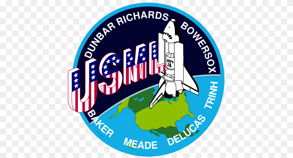 Clip Art Sts Patch Nasa, Aircraft, Space Shuttle, Spaceship, Transportation Png
