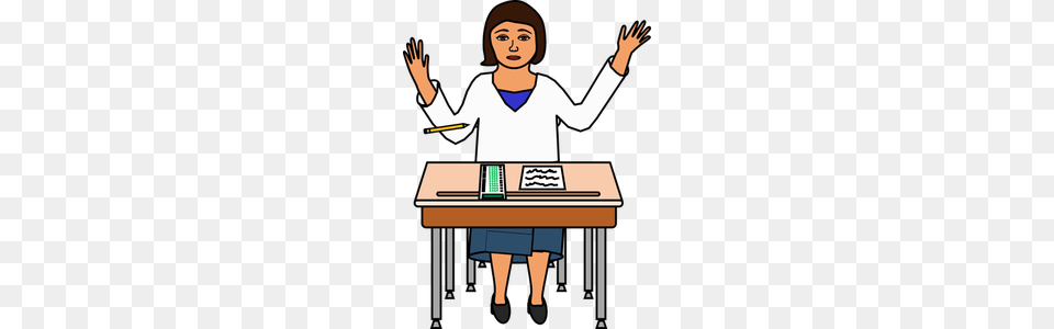 Clip Art Student Writing, Desk, Furniture, Table, Person Png