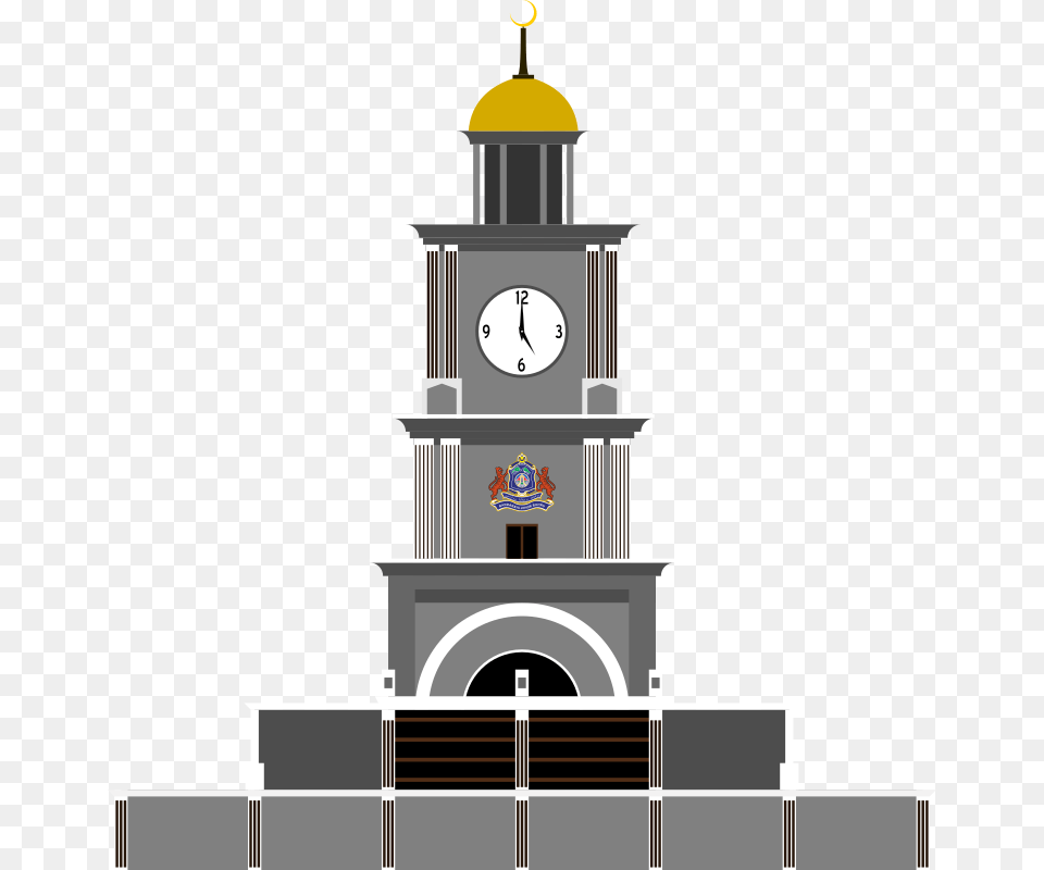 Clip Art Sultan Ibrahim Building Big Clock Tower Clip Art, Architecture, Clock Tower, Bell Tower Free Png Download