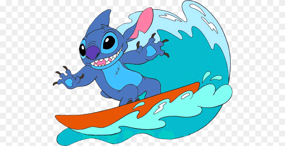 Clip Art Surfing Stitch Photo, Outdoors, Nature, Animal, Fish Png