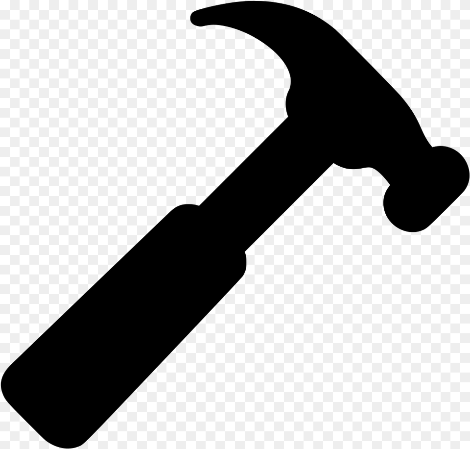 Clip Art Svg Build Tool Work Clipart Hammer, Gray Free Png