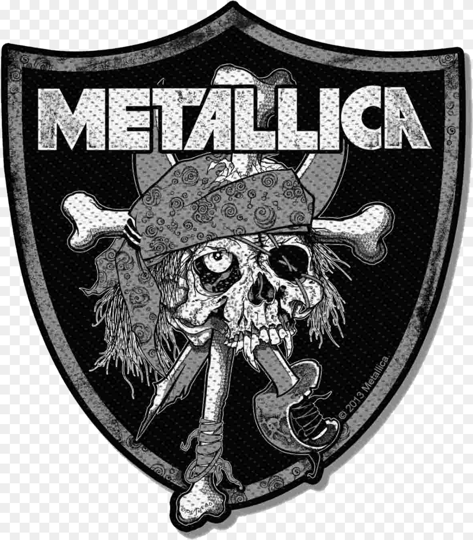 Clip Art T Shirt Raiders Skull Metallica Patches, Emblem, Symbol, Adult, Bride Free Png