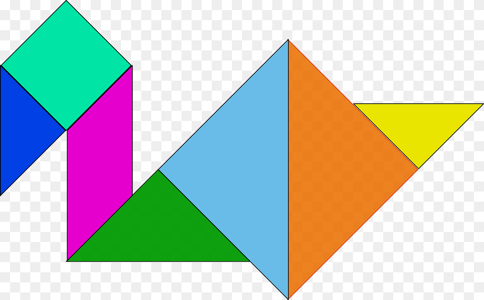 Clip Art Tangram, Triangle Free Transparent Png