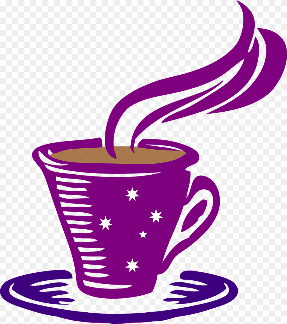 Clip Art Tea Coffee, Cup, Purple, Beverage, Coffee Cup Png