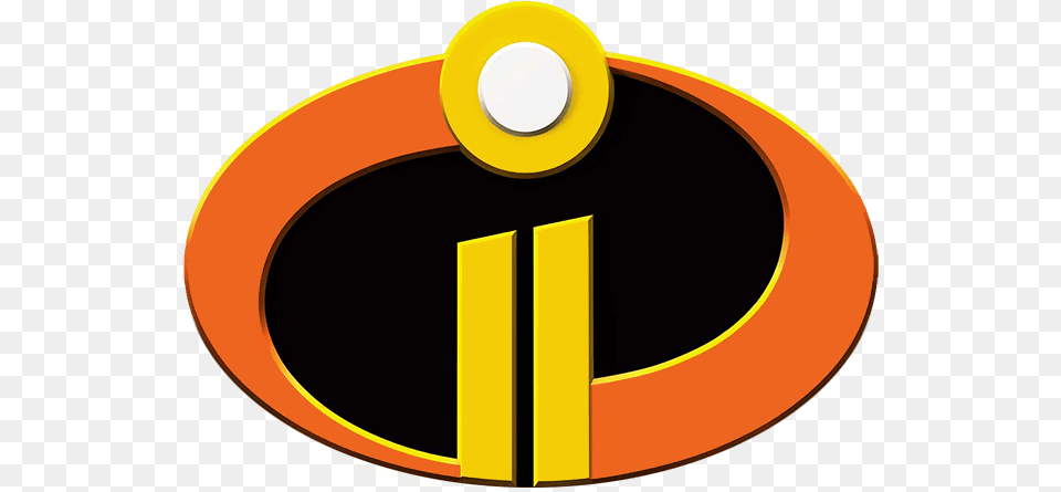 Clip Art The Pixar Animated Film Incredibles Logo, Disk, Tape, Symbol Free Png Download