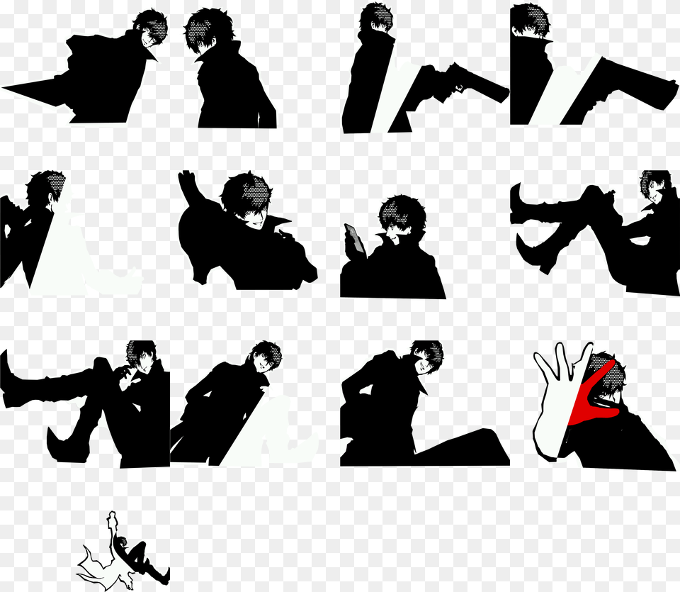 Clip Art The Spriters Resource Full Joker Persona 5 Sprite Sheet, Stencil, Adult, Wedding, Person Png Image