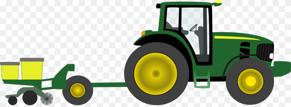 Clip Art Tractor Clip Art, Grass, Plant, Transportation, Vehicle Png Image