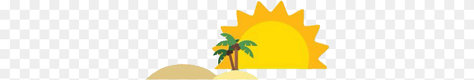 Clip Art Beach Sunny Palmier Soleil Plage, Tree, Leaf, Plant, Summer Free Transparent Png