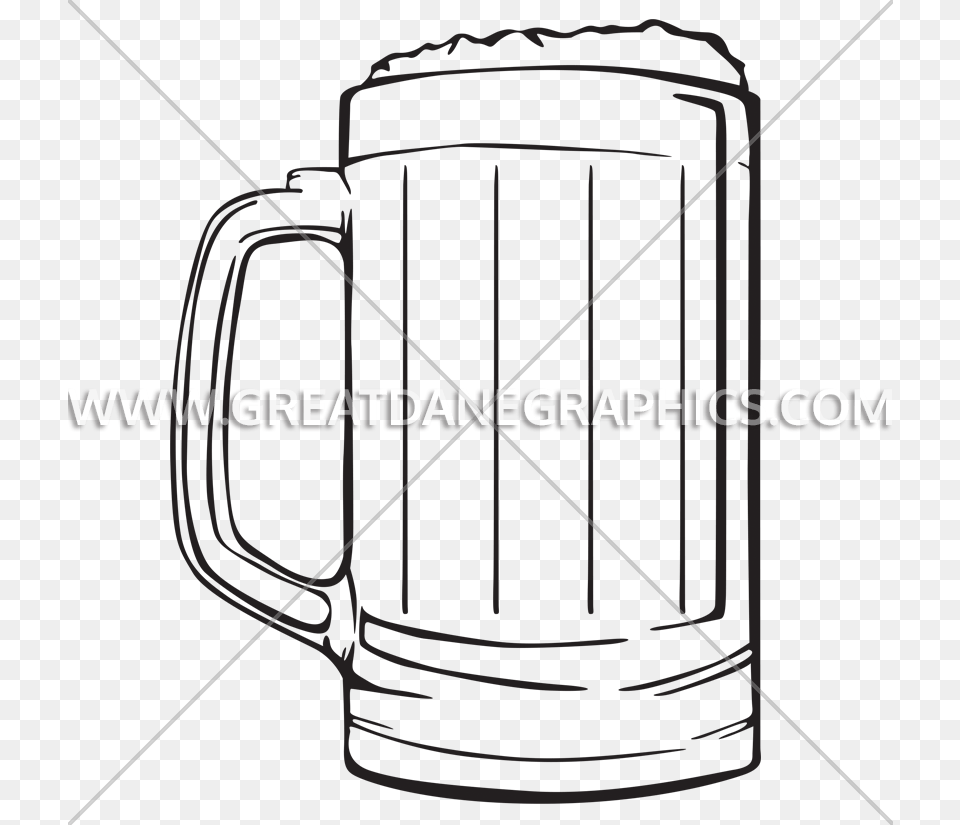 Clip Art Transparent Beer Stein Clipart Black And White Line Art, Cup, Bow, Weapon Png Image