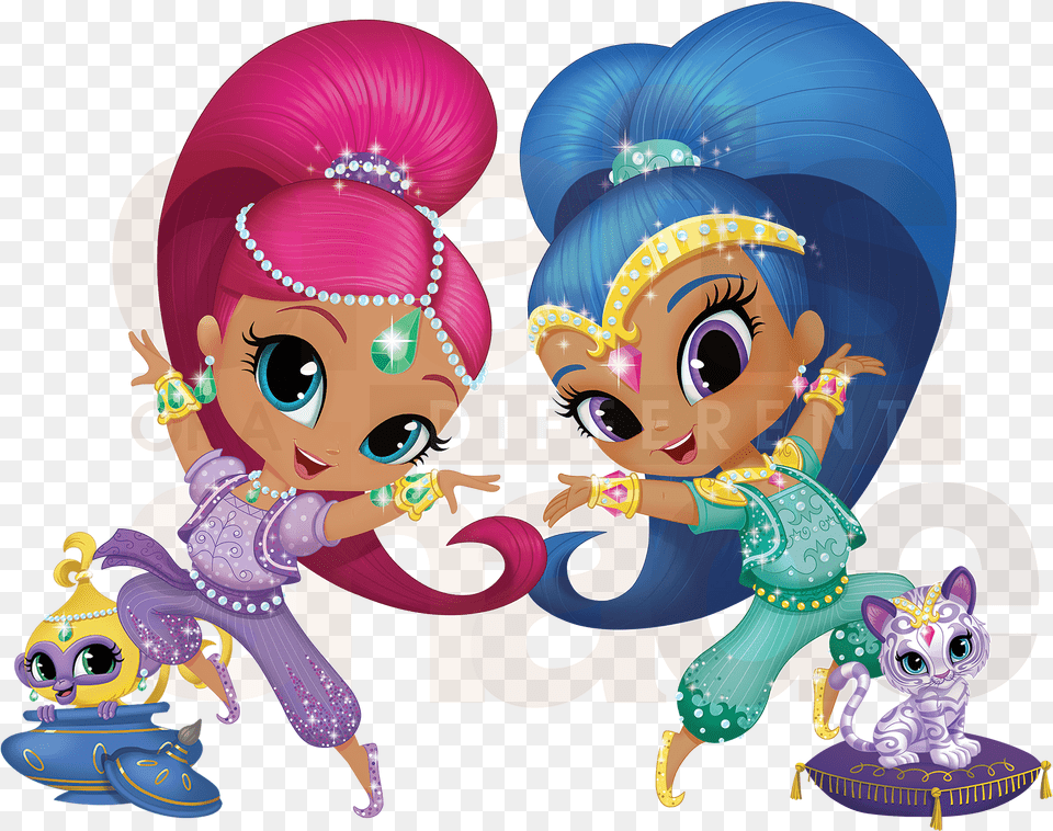 Clip Art Clip Arts Shimmer And Shine, Baby, Person, Face, Head Free Transparent Png