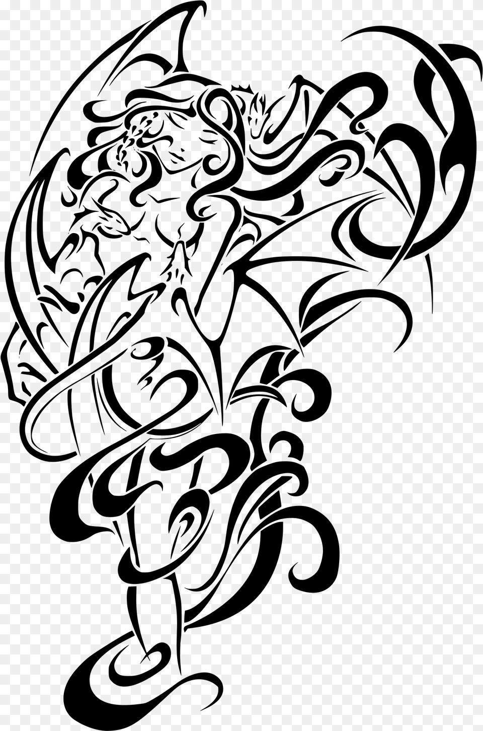 Clip Art Transparent Clipart Abstract Tribal Targaryen Mother Of Dragons Clipart, Gray Free Png