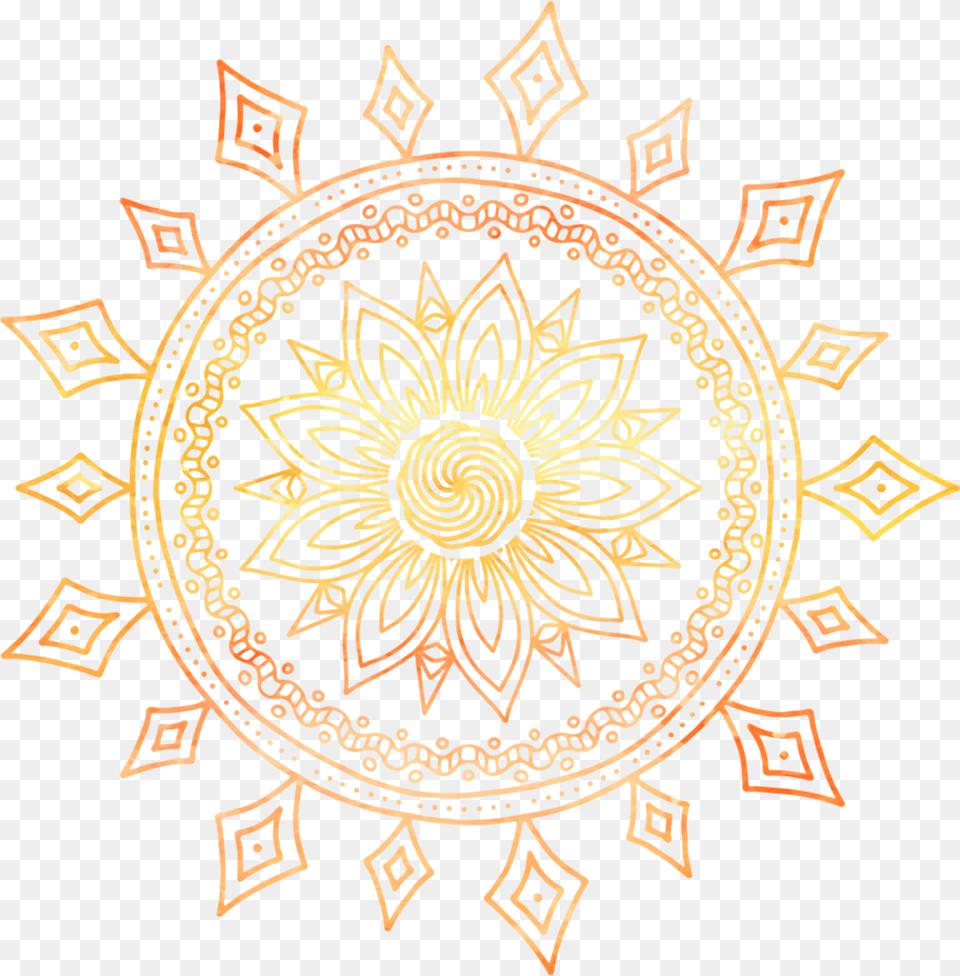 Clip Art Transparent Download Women S Premium Hoodie Transparent Sun Mandala, Pattern, Floral Design, Graphics, Home Decor Png