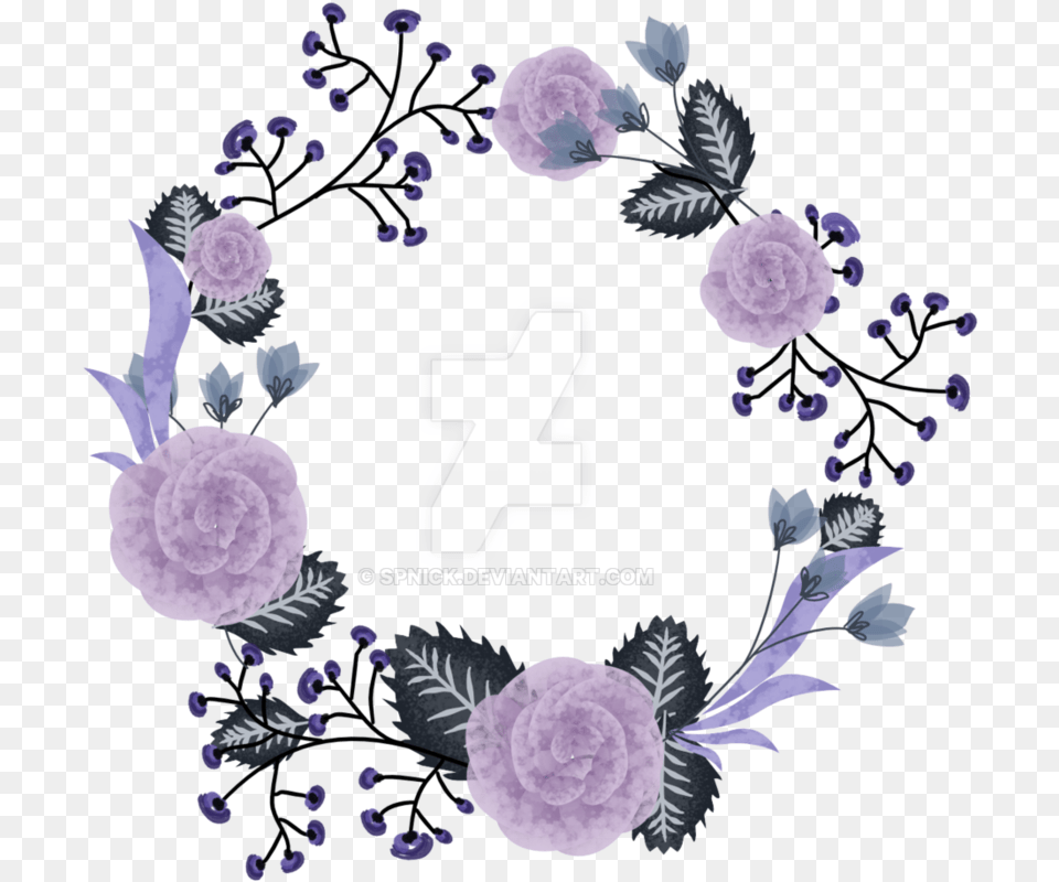 Clip Art Transparent Library Wip By Spnick Purple Flower Wreath, Graphics, Text, Symbol, Number Free Png