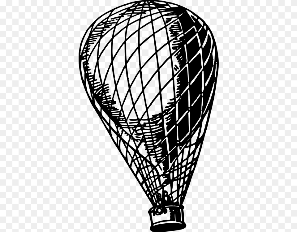 Clip Art Transportation Hot Air Balloon Drawing Airship Gray Free Png