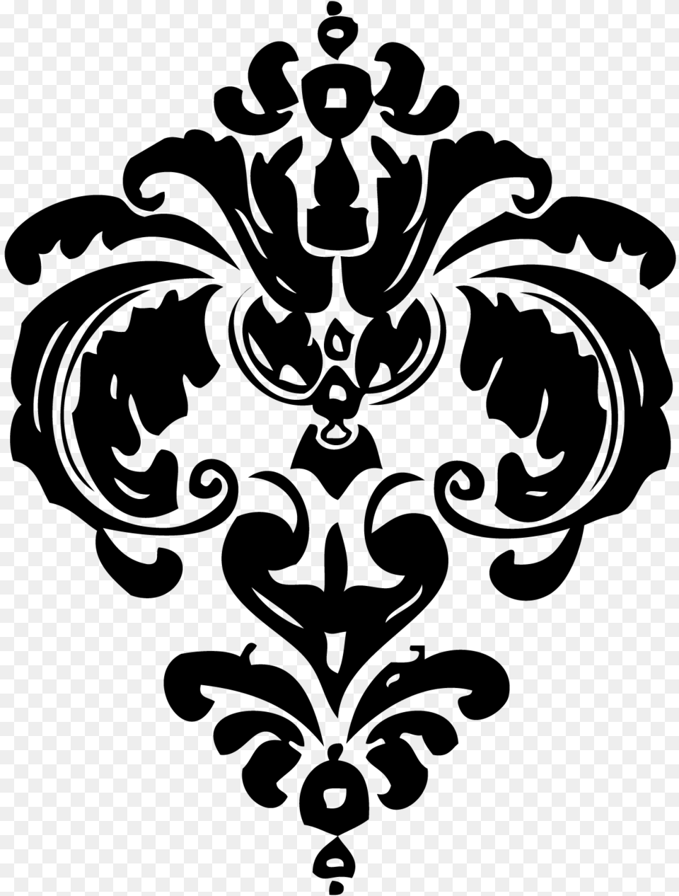 Clip Art Transprent Damask, Gray Free Png