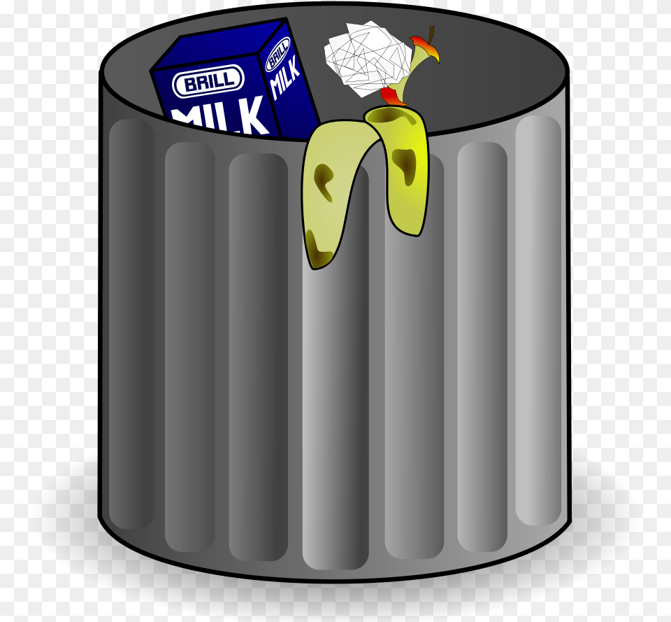 Clip Art Trashcan Vector Garbage Can Clipart, Bottle, Shaker, Tin Free Png Download