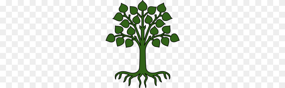 Clip Art Tree With Roots, Green, Leaf, Plant, Potted Plant Free Png