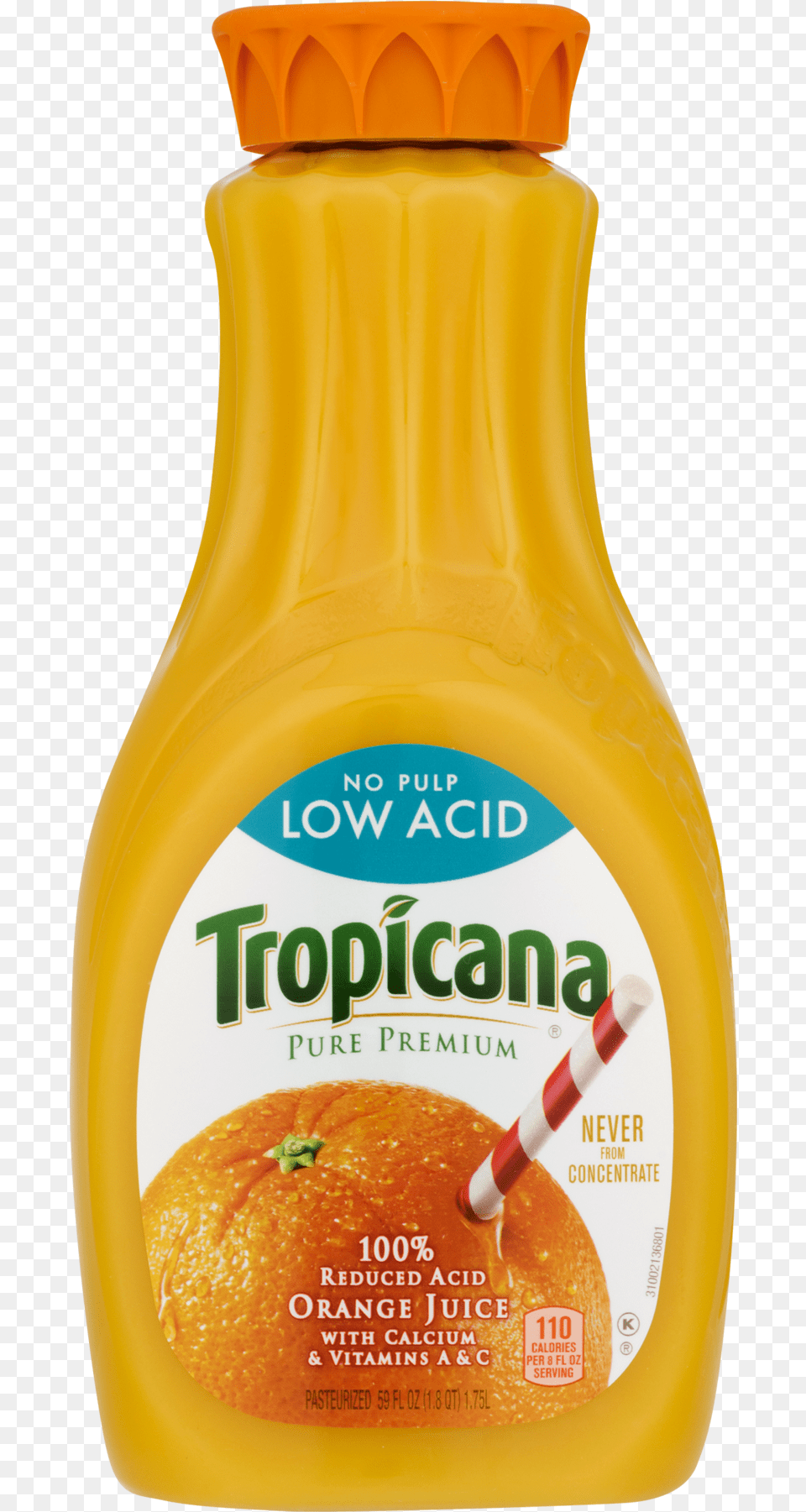 Clip Art Tropicana Pure Premium No Tropicana Orange Juice Low Acid, Beverage, Orange Juice, Plant, Produce Free Png Download