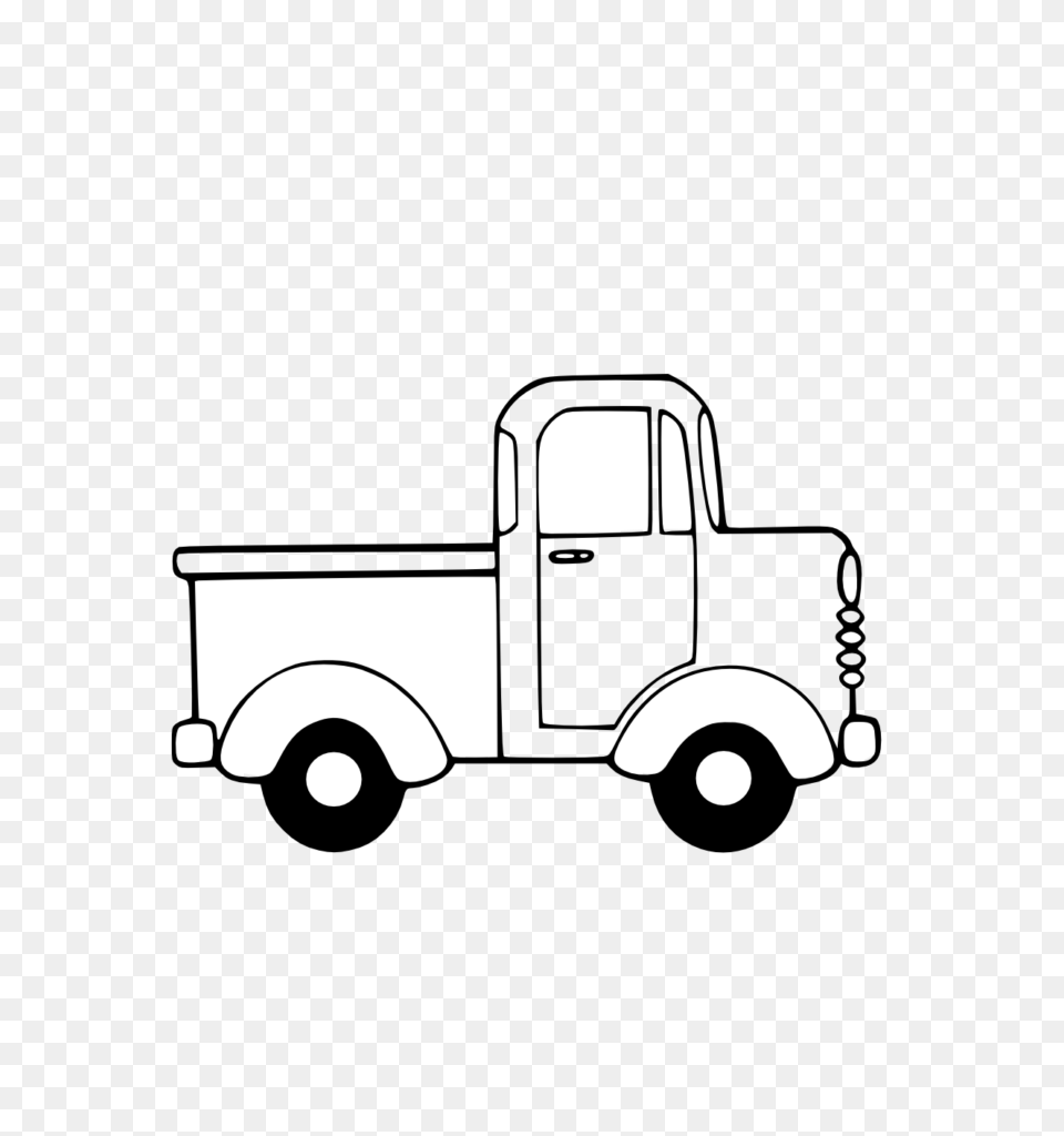 Clip Art Truck, Pickup Truck, Transportation, Vehicle, Stencil Free Png
