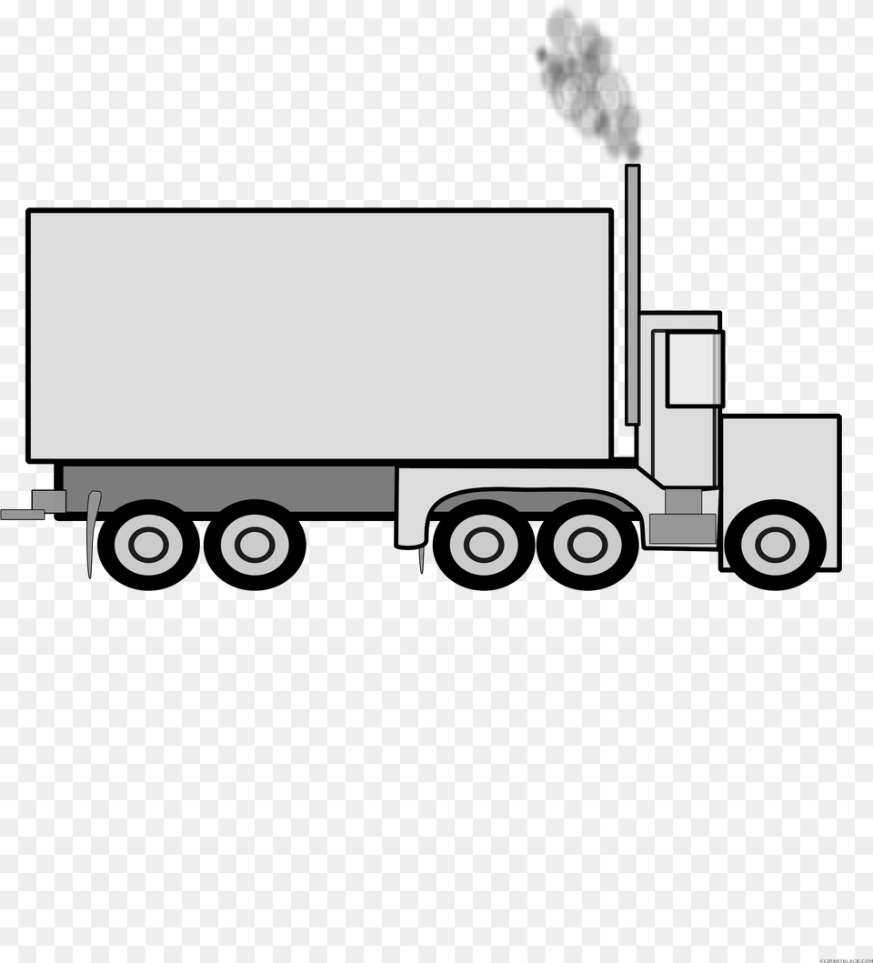 Clip Art Truck Graphic Black Truck, Trailer Truck, Transportation, Vehicle, Machine Free Png
