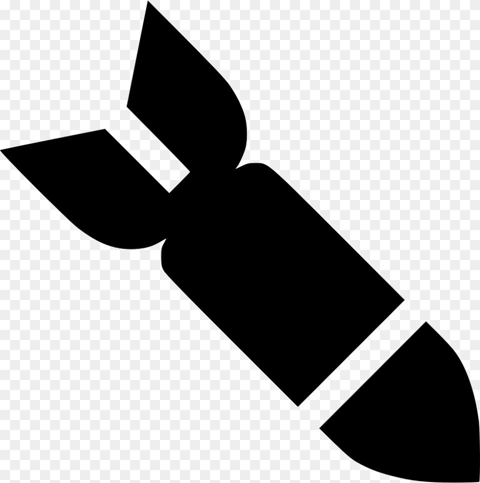 Clip Art Vector On Missile Clipart Black And White, Stencil, Symbol Free Png Download
