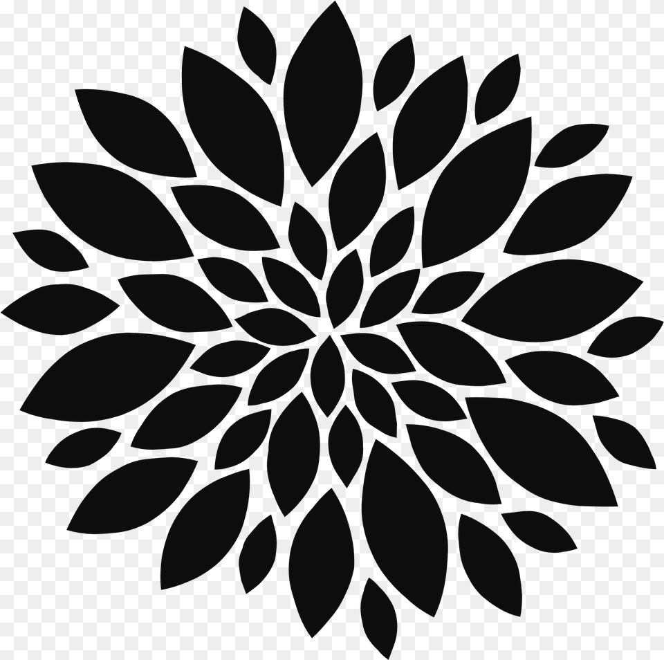 Clip Art Vector Graphics Flower Illustration Silhouette Flower Vector Black, Pattern Free Transparent Png