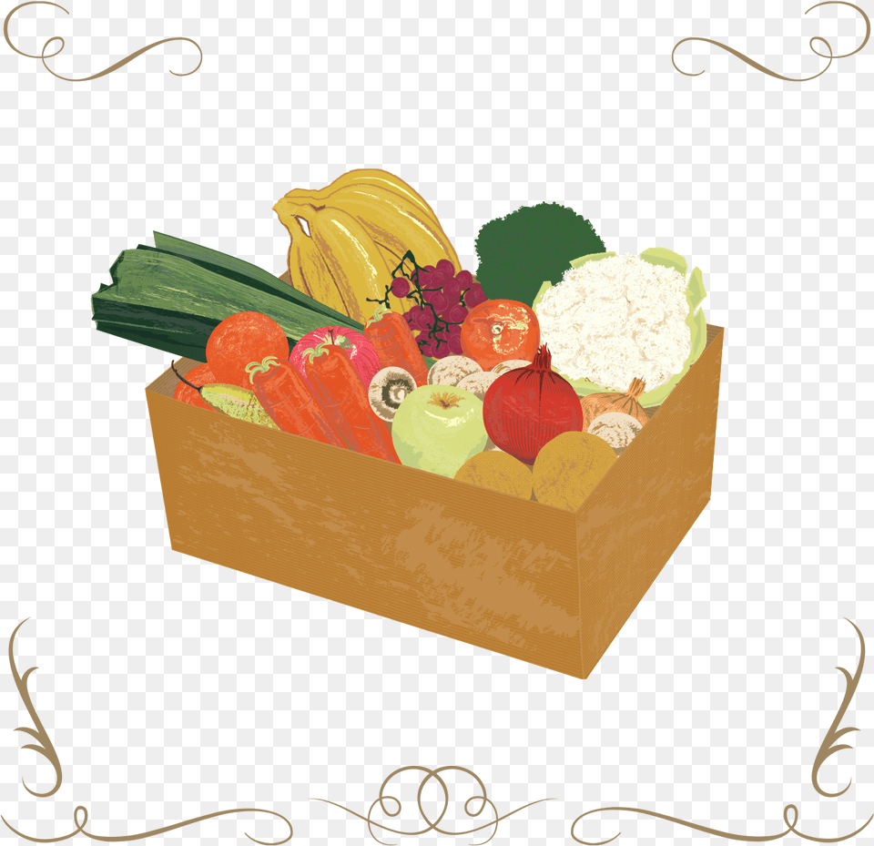 Clip Art Vegetable Boxes, Box, Food, Produce Png Image