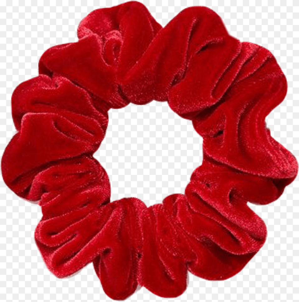 Clip Art Velvet Scrunchies Clipart Red Scrunchie Background, Flower, Petal, Plant, Rose Free Png